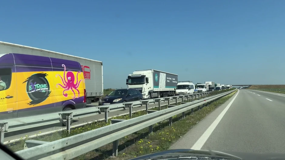 Saobraćaj je usporen na toj deonici auto-puta