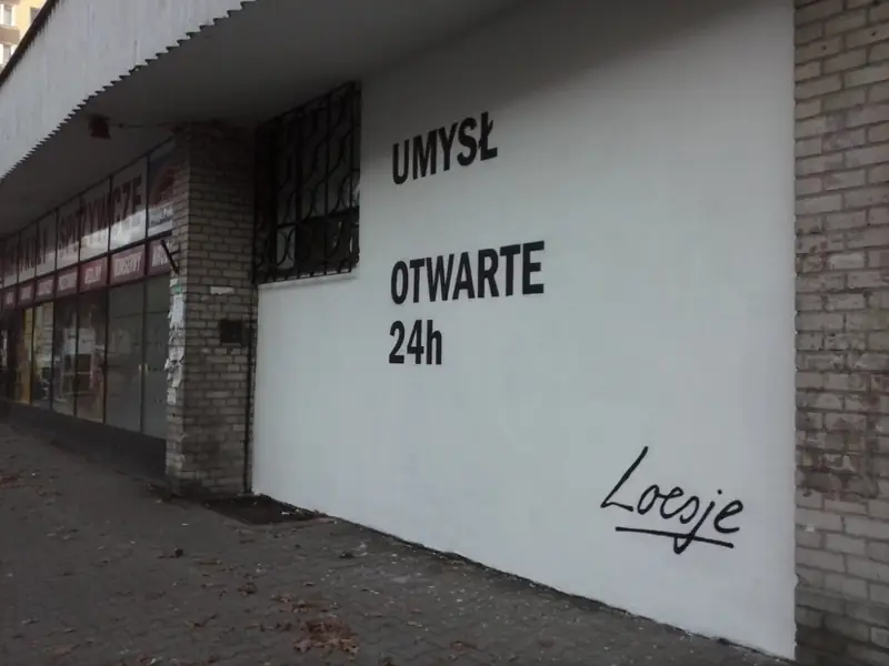 Mural Loesje przy ul. Miedzynarodowej 56