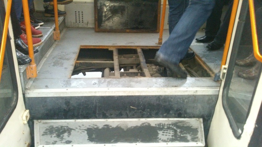 Rupa kroz koju je propala putnica