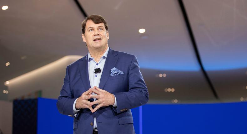 Ford CEO Jim Farley speaks about the company's plan to split up its EV and gas-powered vehicle divisions.