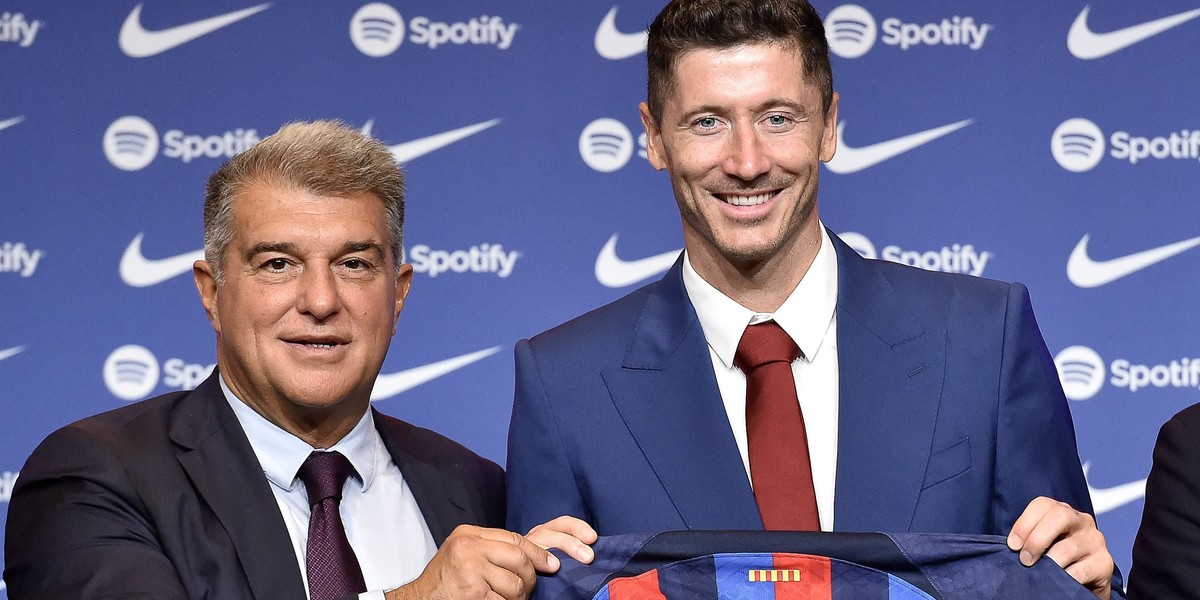 Joan Laporta i Robert Lewandowski