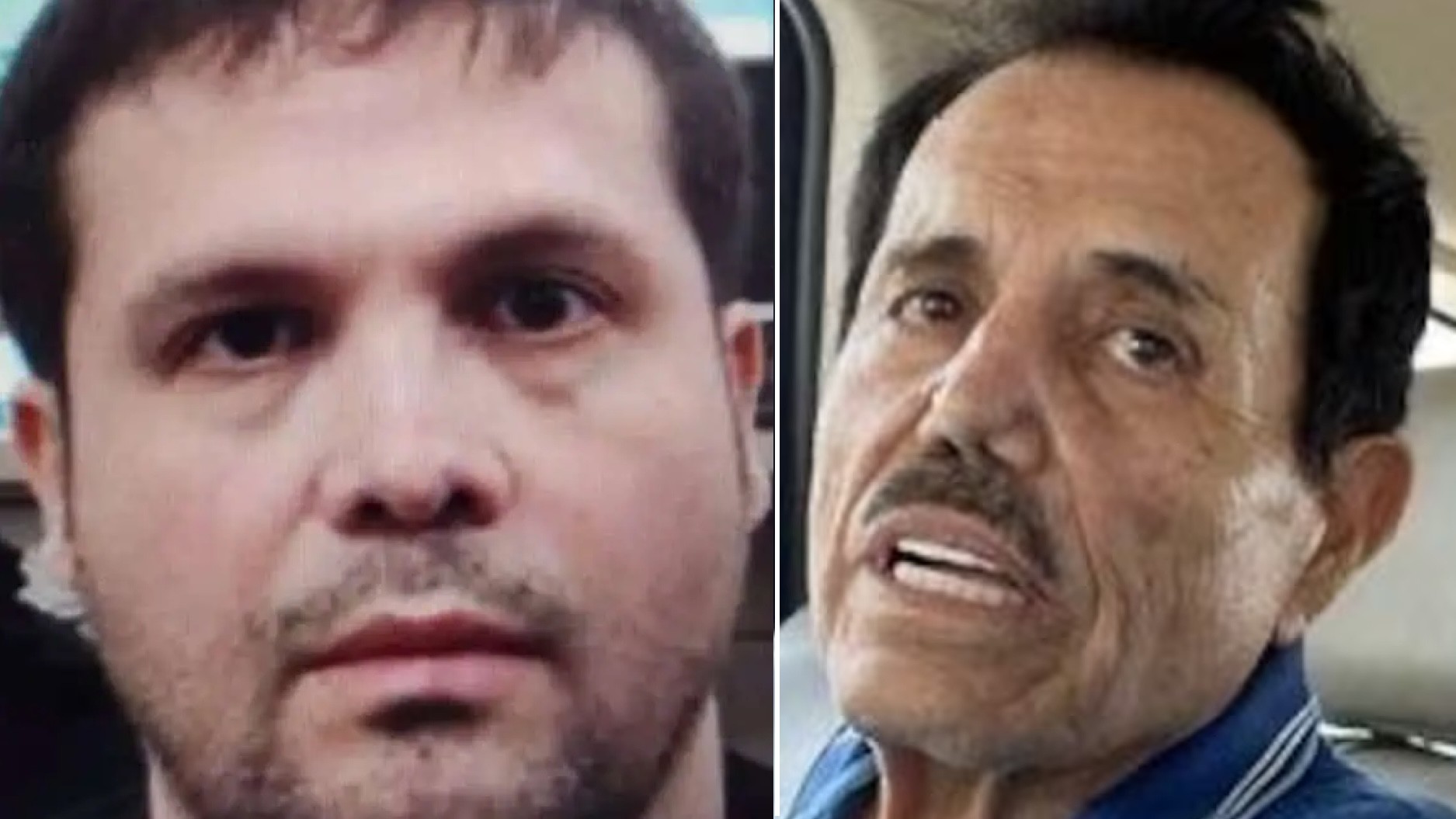 Joaquín Guzman Lopez prezývaný Los Chapitos a unesený Ismael „El Mayo" Zambada v lietadle