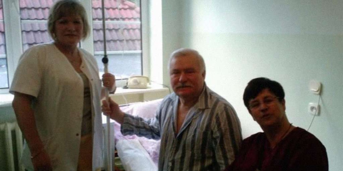 walesa w szpitalu