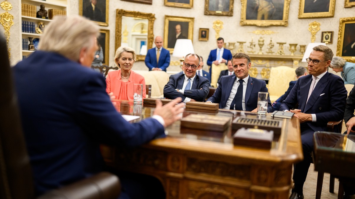 Lideri EU tokom posete Vašingtonu u avgustu 2025. godine