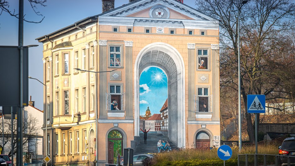 Trójwymiarowy mural przy Jagiełły fot. Urząd Miasta Gorzowa