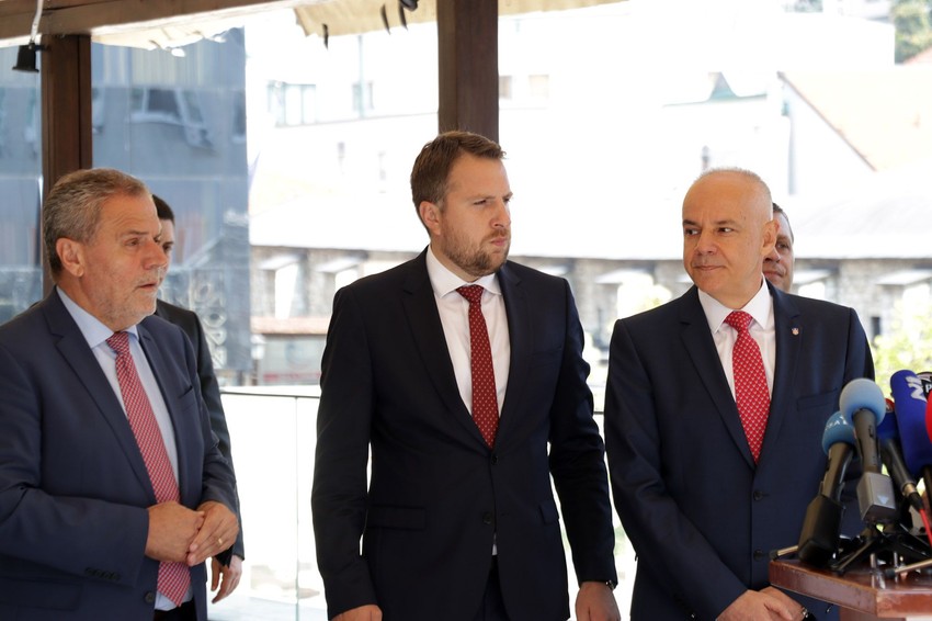 Bandić, Skaka i Radojičić u Sarajevu