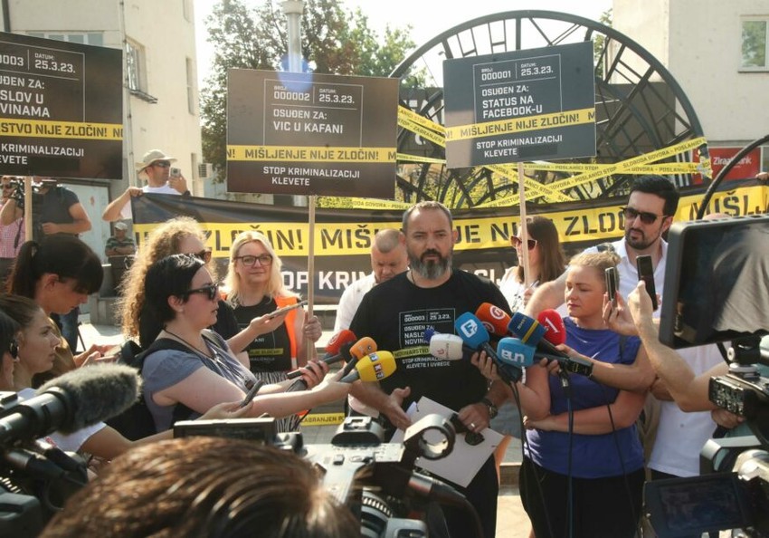 Protest novinara u Banjaluci