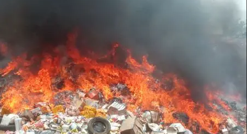 NAFDAC destroys fake, expired goods worth ₦500m in Abuja [The Sun Nigeria]