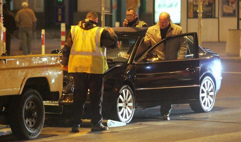 Fronczewski rozbił auto 