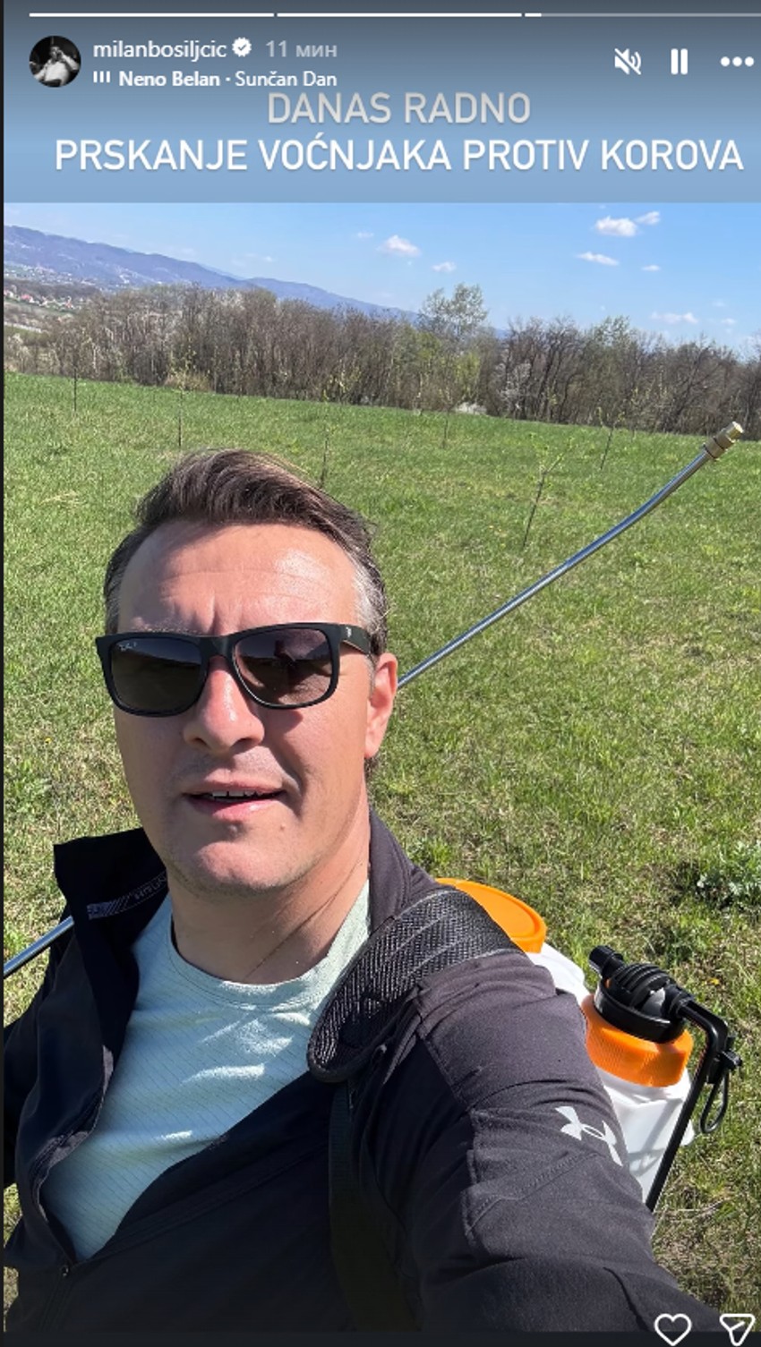 Milan Bosiljčić pokazao deo imanja