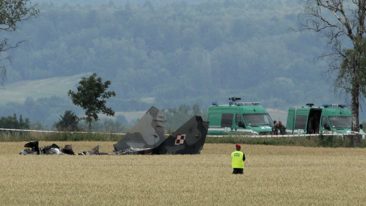 MiG-29 rozbił się pod Pasłękiem. Pilot nie przeżył