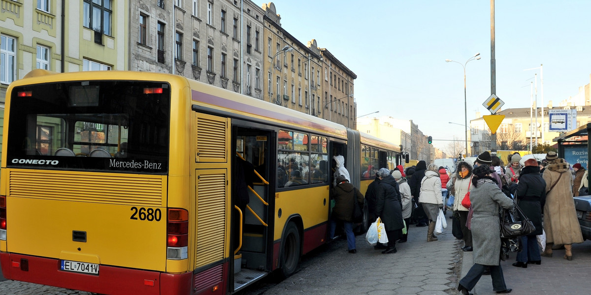 autobus w Łodzi