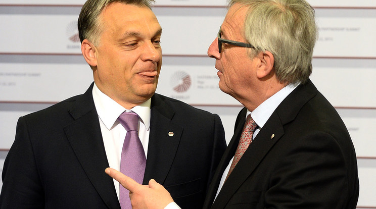 Orbán Viktor és Jean-Claude Juncker / Fotó: AFP