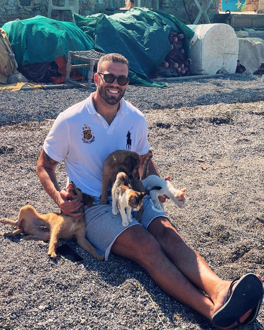 Grécka basketbalová hviezda Nikos Pappas.