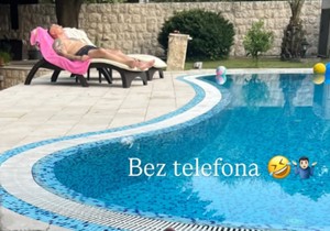Čeda Jovanović na bazenu