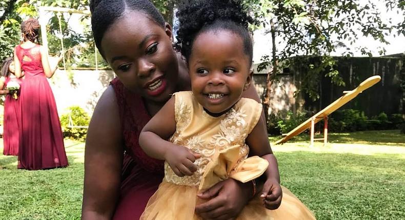 Yvette with Bahati’s daughter Mueni