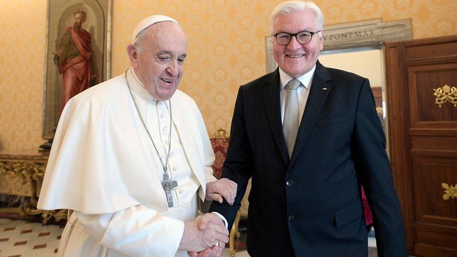 Papież Franciszek przyjął na audiencji w prezydenta Franka-Waltera Steinmeiera