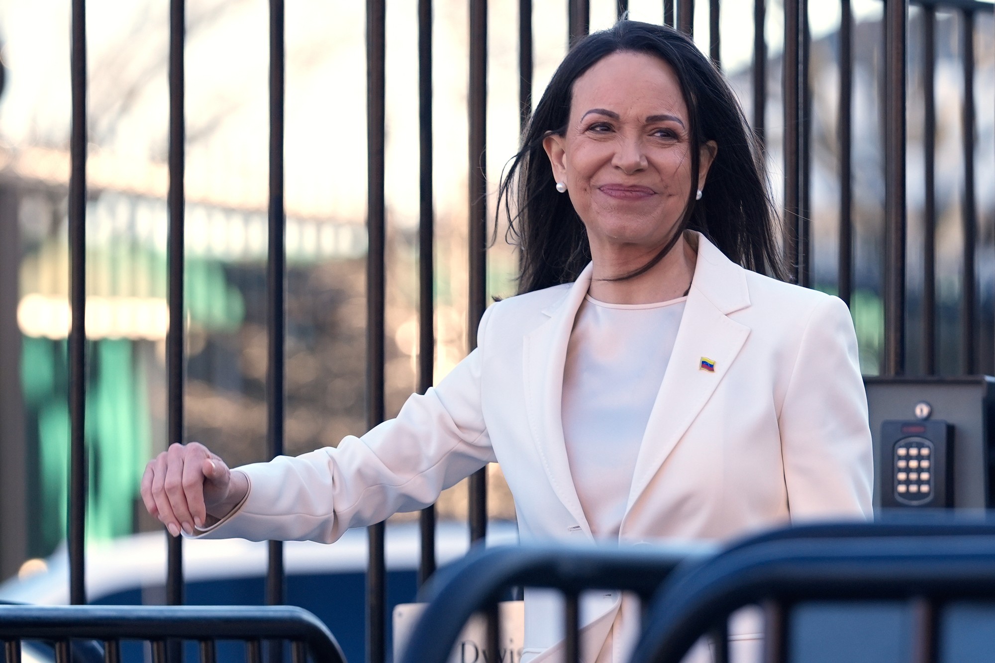 Líderka venezuelskej opozície María Corina Machadová. 