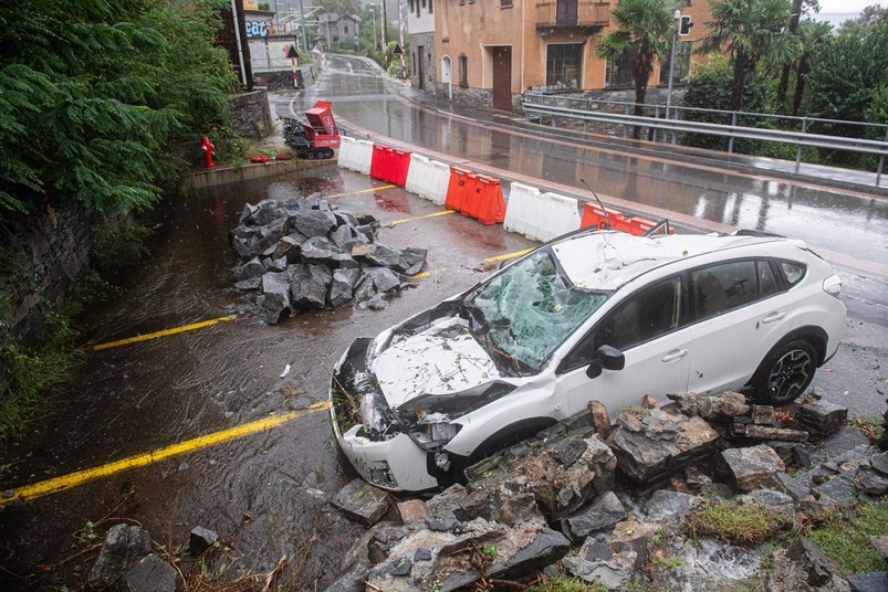 Heavy rainfall in Switzerland