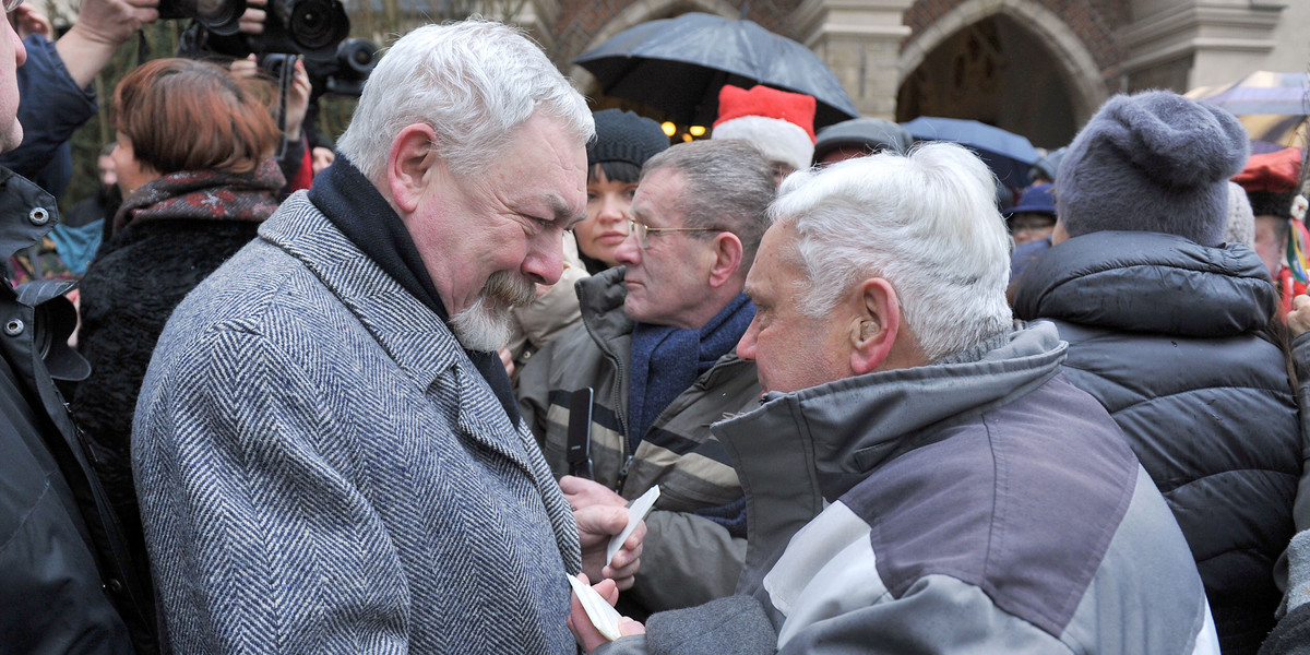 Opłatek krakowian na Rynku Głównym 