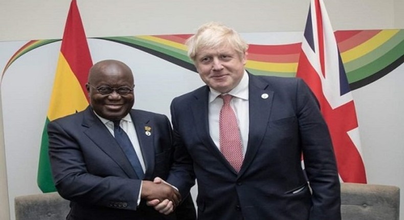 Nana Addo and Boris Johnson