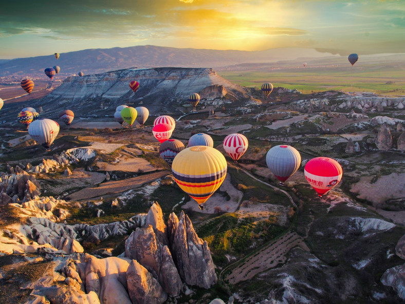Lot balonów, Kapadocja, Turcja