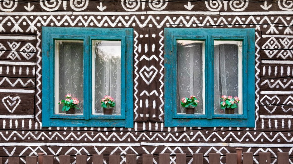 Malowane domy w słowackiej wsi Čičmany