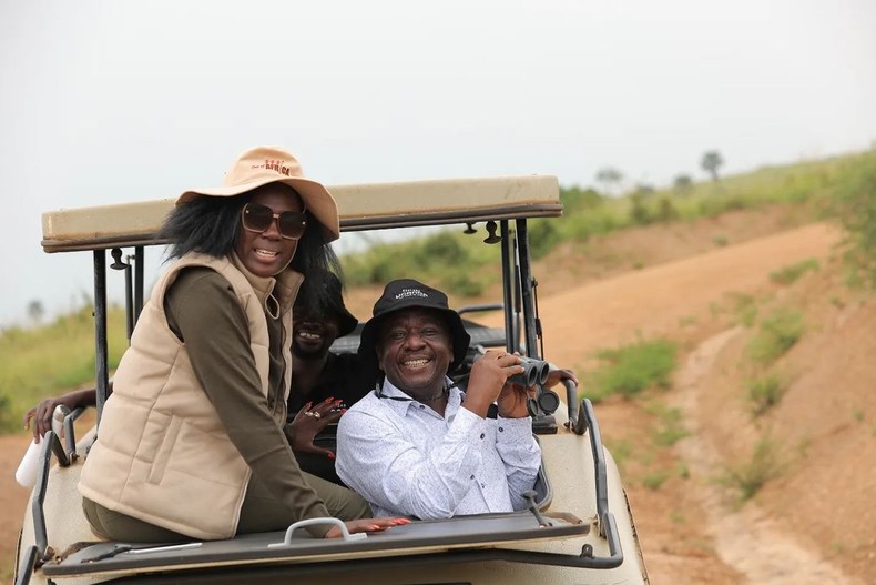 Akothee with H.E Ambassador Paul Mukumbya, the Consulate of Uganda Mombasa