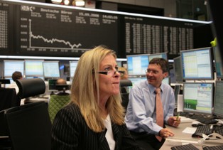Giełdy w Europie leniwie szybują wzwyż