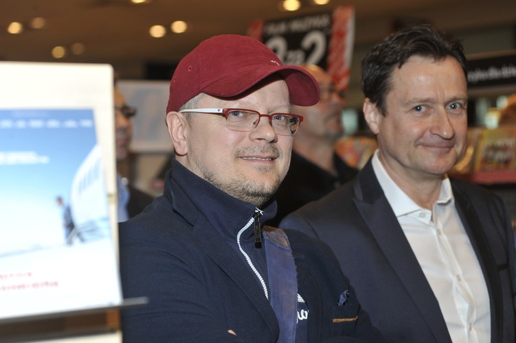 Piotr Szwedes i Jacek Kawalec na premierze płyty Anny Jurksztowicz