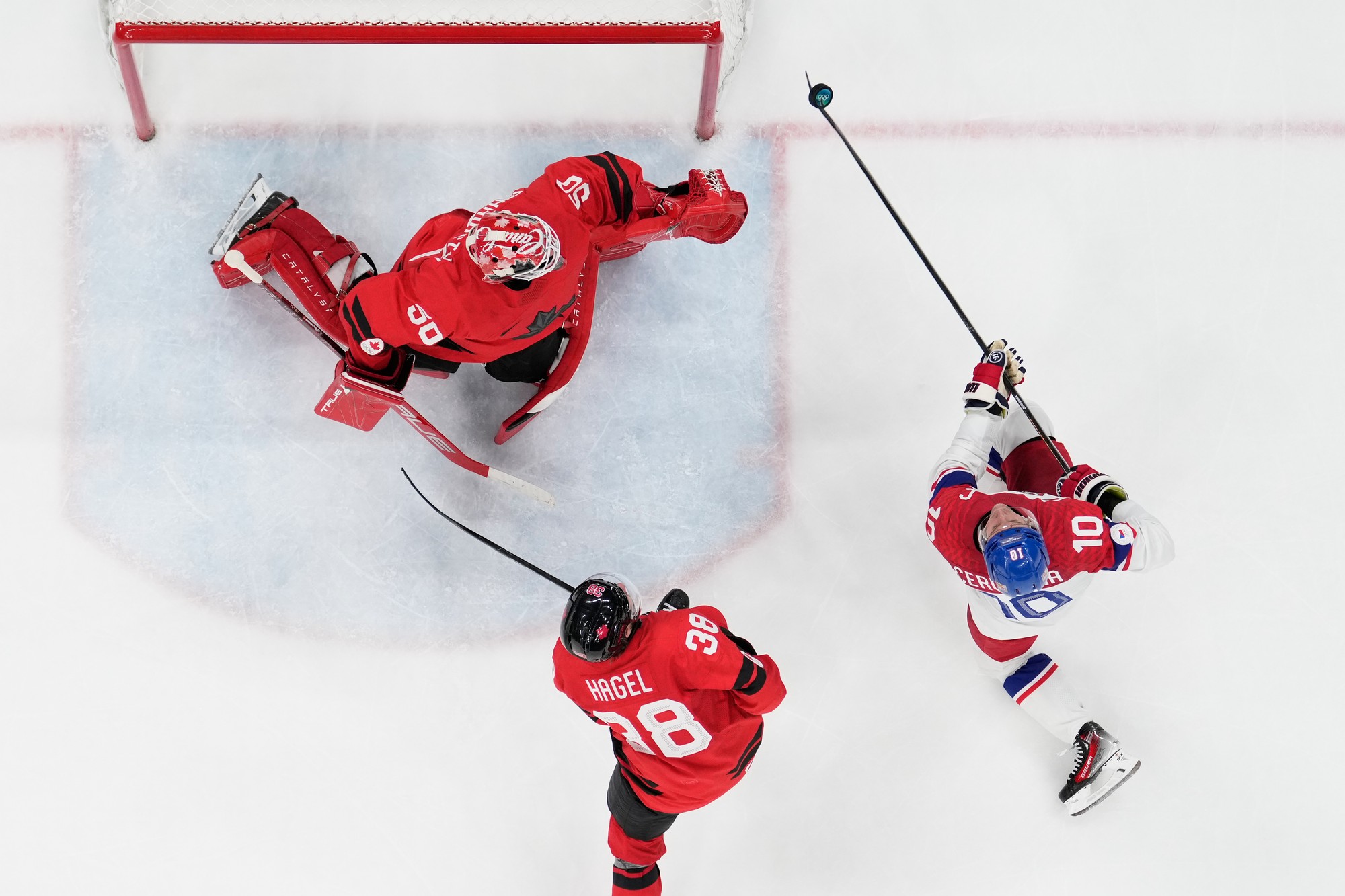 Zápas na ZOH 2026: Česko - Kanada. 