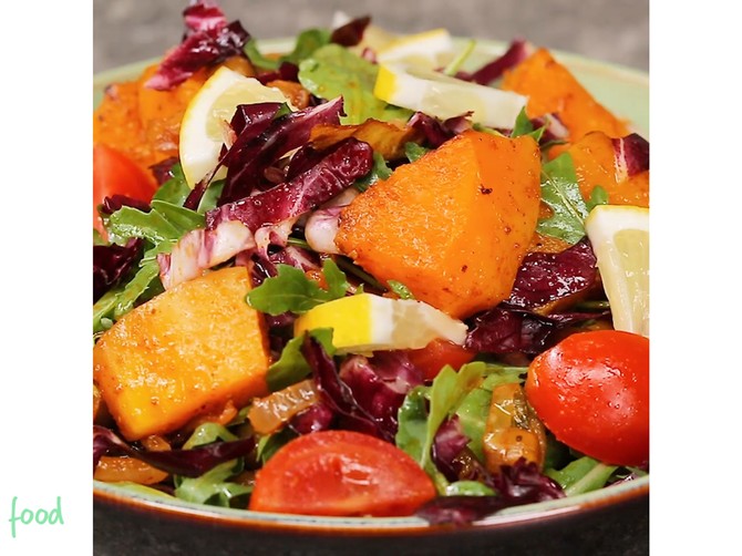 Vegetarijanska salata od bundeve i leblebija