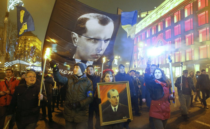 Ulicami Kijowa przeszedł marsz ku czci Bandery