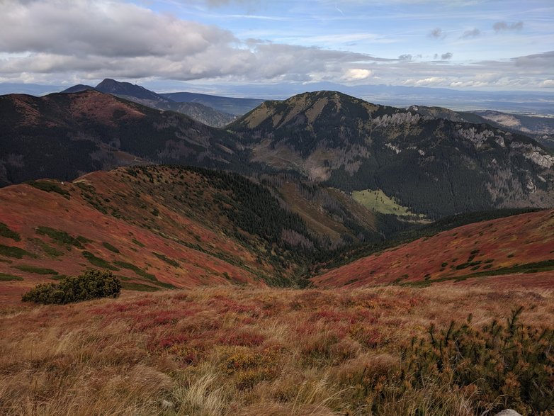 Tatry Zachodnie. Widok z Trzydniowiańskiego Wierchu, 