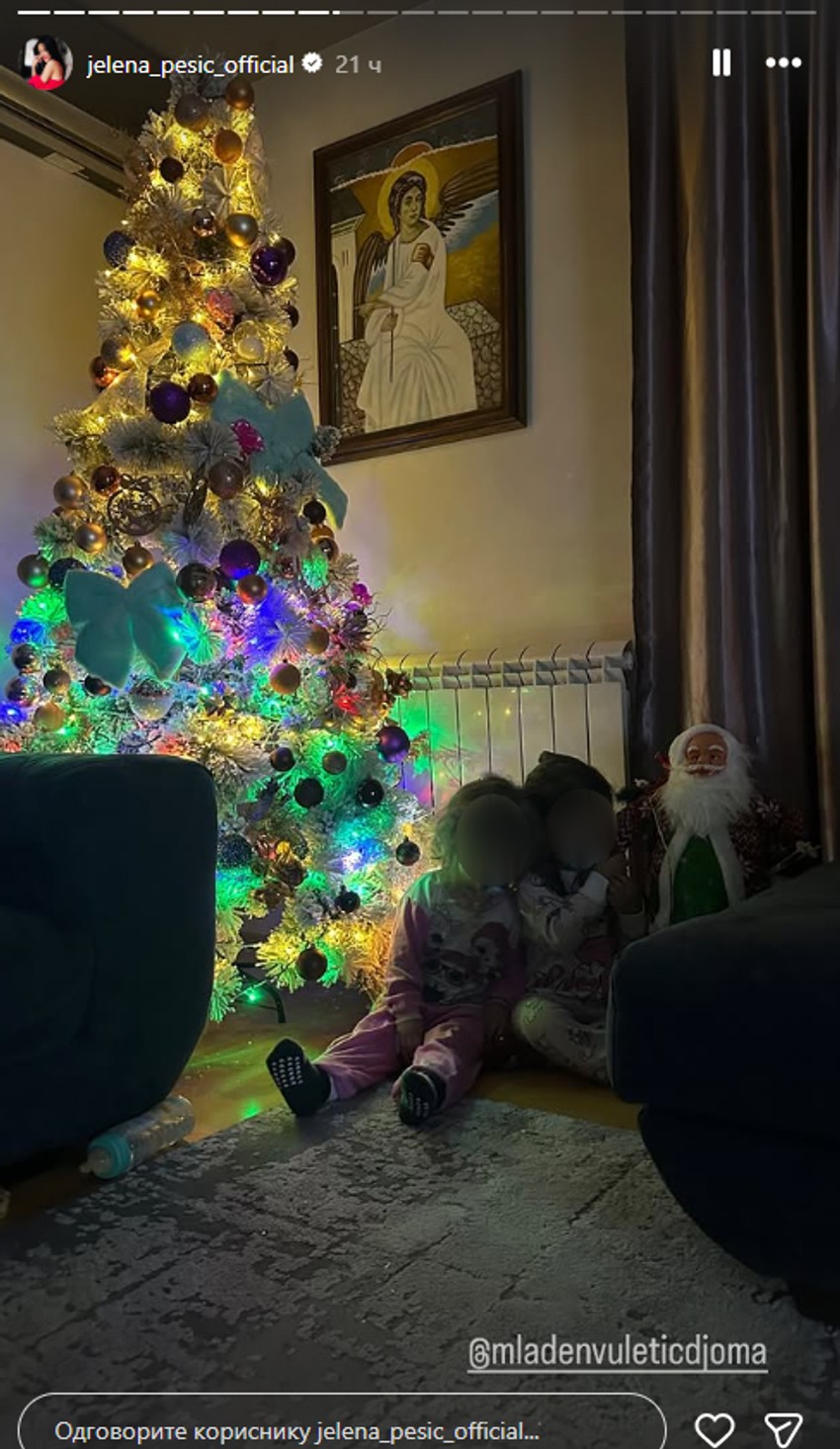 Jelena pokazala novogodišnju atmosferu