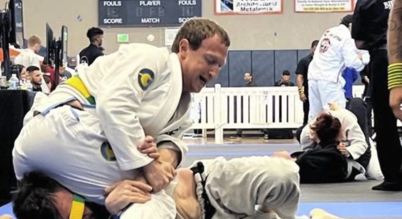 Mark Zuckerberg participates in jiu-jitsu tournaments and Bill Gates has played tennis against Jeff Bezos.Mark Zuckerberg on Instagram and Getty