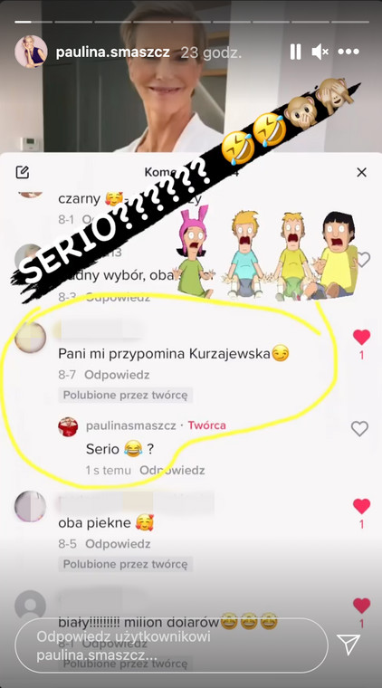 Paulina Smaszcz zszokowana komentarzem fanki