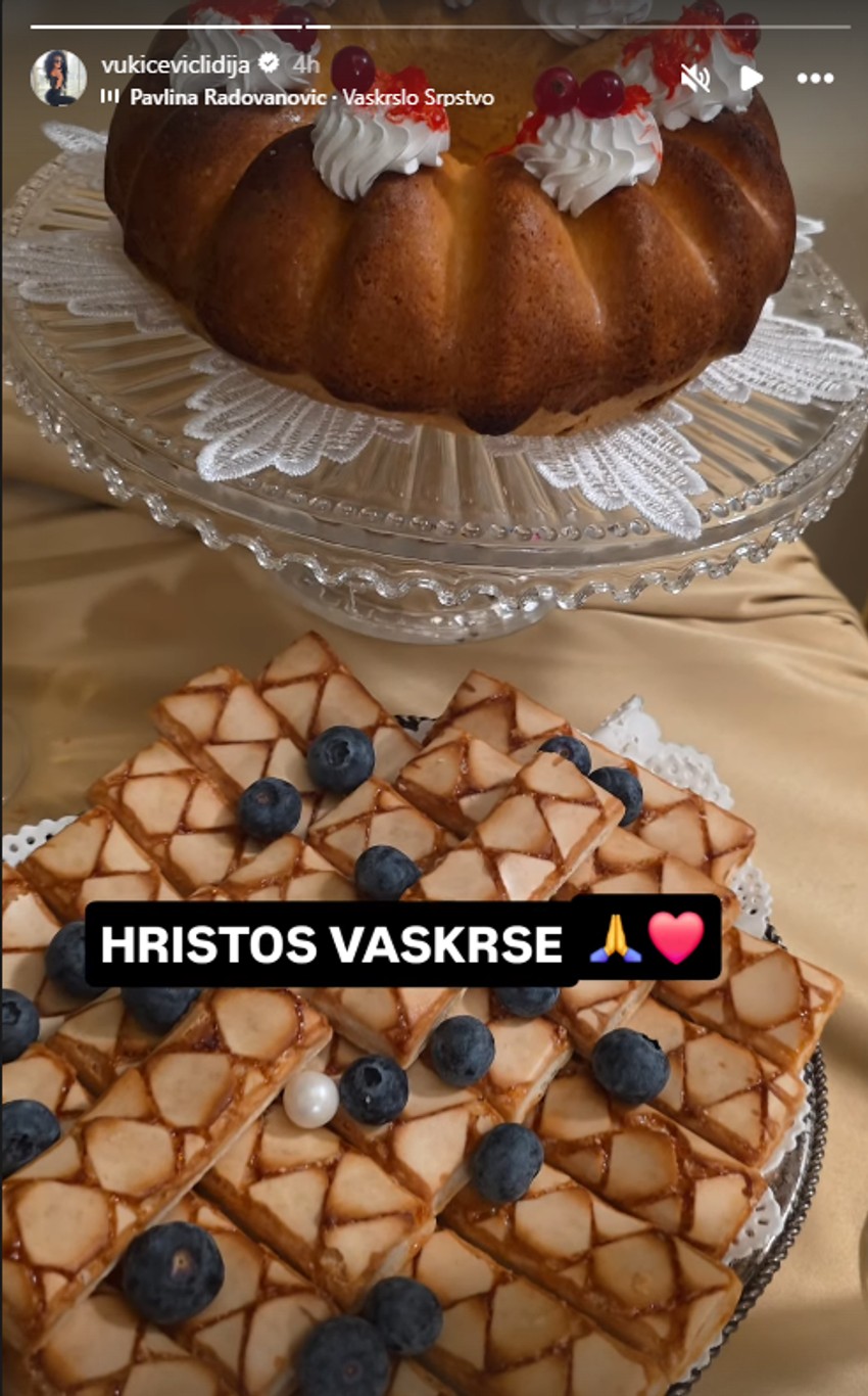 Lidija pokazala trpezu za Uskrs