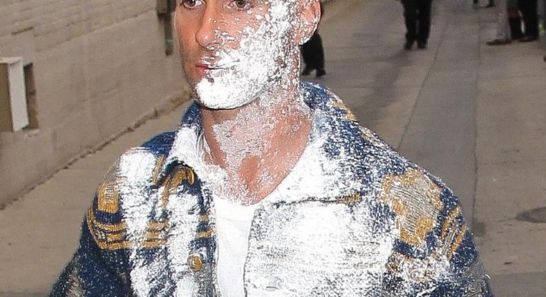 Adam Levine sugar bombed in Hollywood