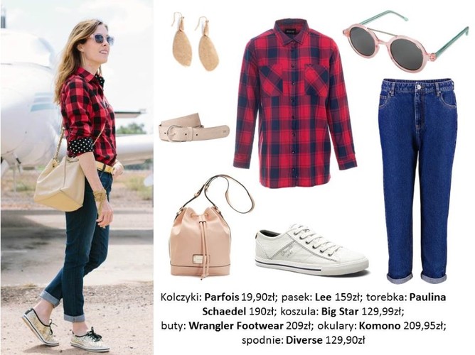 STYLIZACJE z koszulą w kratę