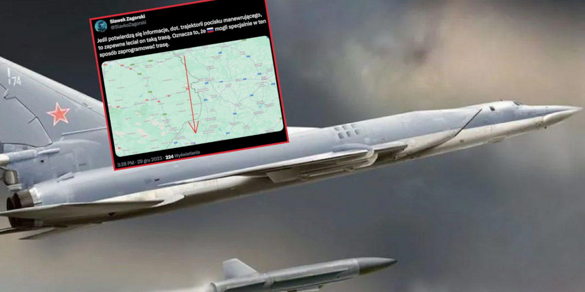 Jak podaje Polsat News, w przestrzeń powietrzną Polski wleciała najprawdopodobniej rosyjska rakieta manewrująca Ch-22 lub Ch-101.