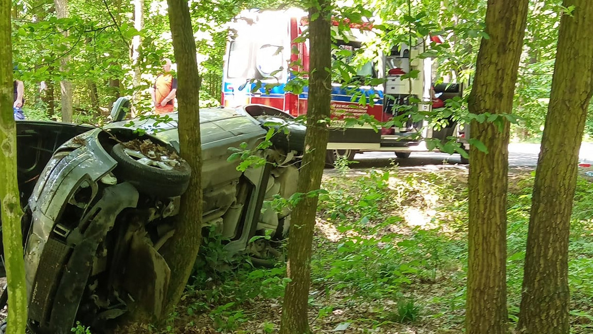 Tragiczny wypadek koło Płocka. Auto uderzyło w drzewo, nie żyją dwie osoby