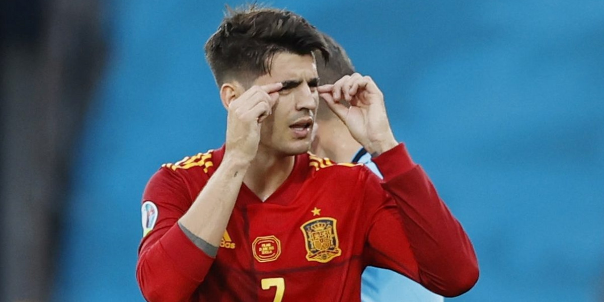 Alvaro Morata nie błyszczy w Euro 2020, ale i tak jest najlepszym hiszpańskim napastnikiem