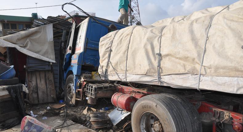 Truck kills woman on commercial motorcycle in Ogun/Image used as Illustration  [Ships And Ports]