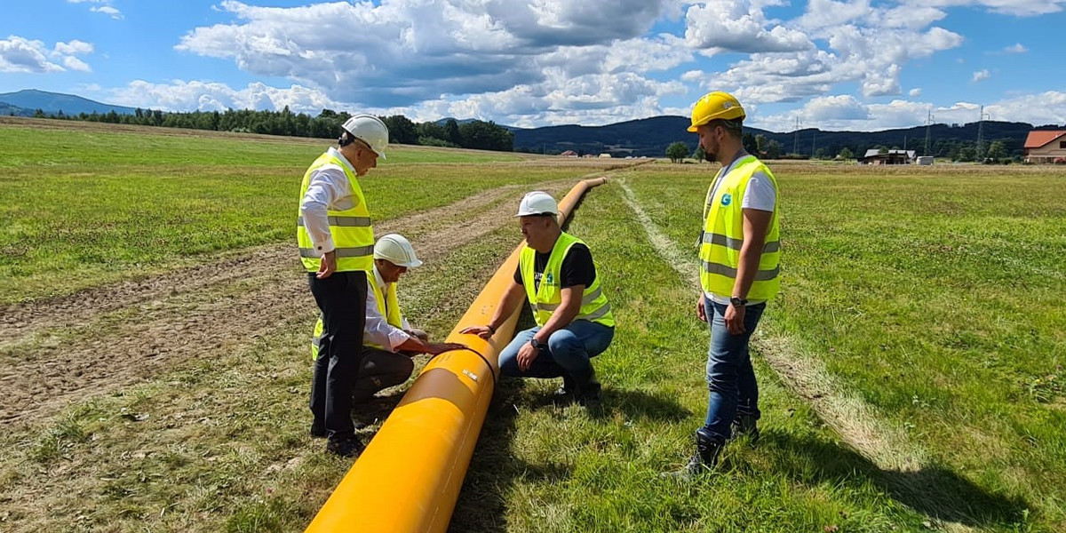 Nowy gazociąg znajduje się na odcinku Jelenia Góra-Piechowice.
