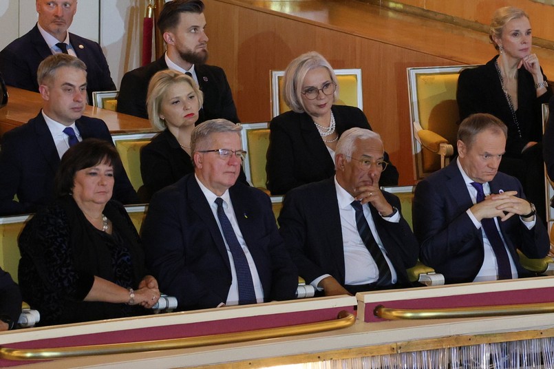 Bronisław Komorowski, Anna Komorowska, Donald Tusk, Antonio Costa