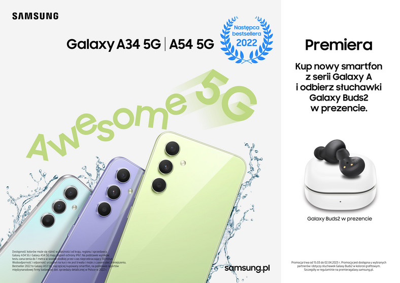 Samsung Galaxy A54 i A34 w przedsprzedaży