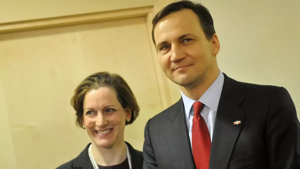 Radosław Sikorski z żoną Anne Applebaum, fot. Reporter