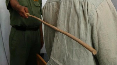 Man gets 35 strokes of cane for stealing a cellphone, building materials/Illustration. (TheGuardianNG)
