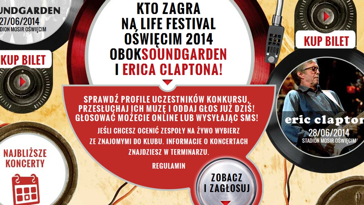 Rozpoczął się drugi etap konkursu Life On Stage, organizowanego przez Fundację Peace Festival. Do drugiego etapu trafiło 100 uczestników spośród kilkuset nadesłanych zgłoszeń. Powalczą oni o nagrodę główną – występ podczas Life Festival Oświęcim m.in. przed słynnym zespołem Soundgarden oraz nagrodę specjalną – wydanie singla - ufundowaną przez Wytwórnię Muzyczną MTJ.